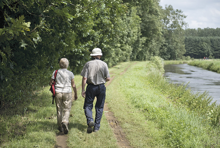 wandelen en fietsen