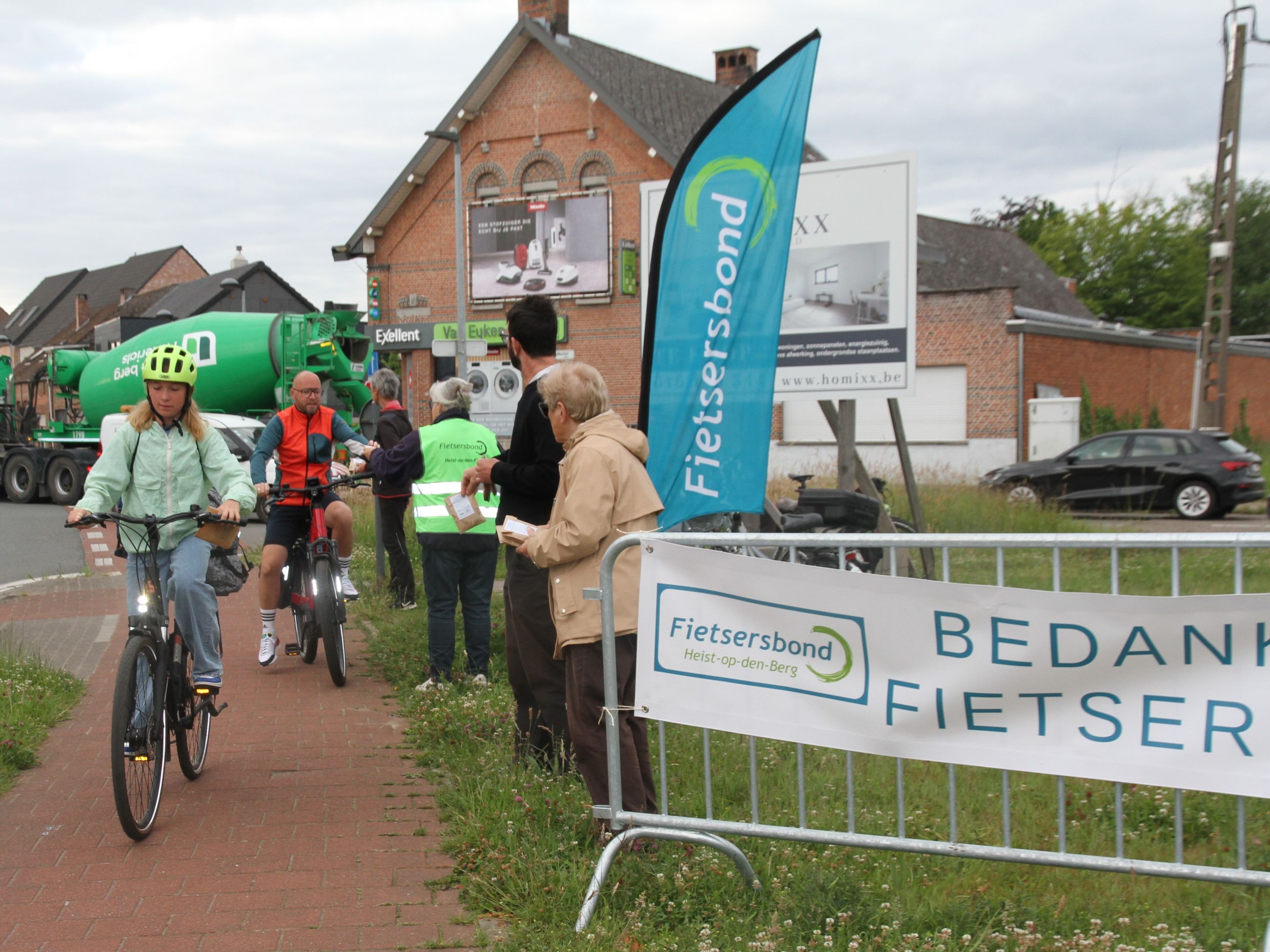Applaus voor de fietsers