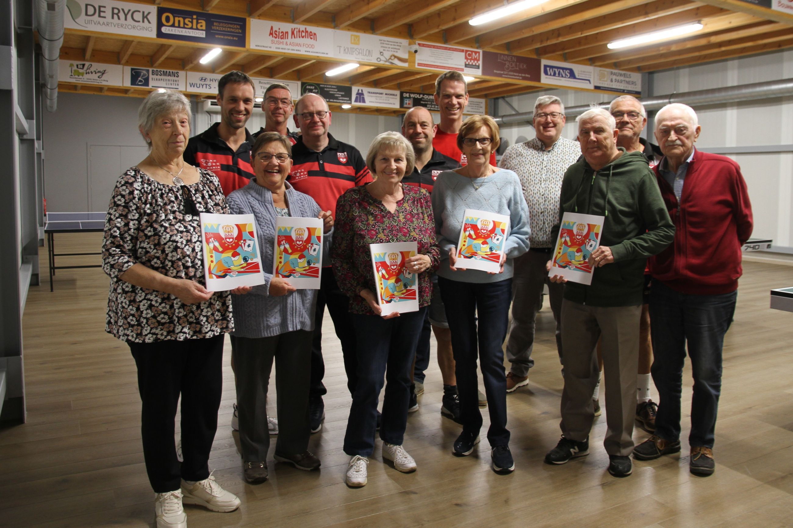60 jaar vriendschap, pinten pakken en ook een beetje pingpong